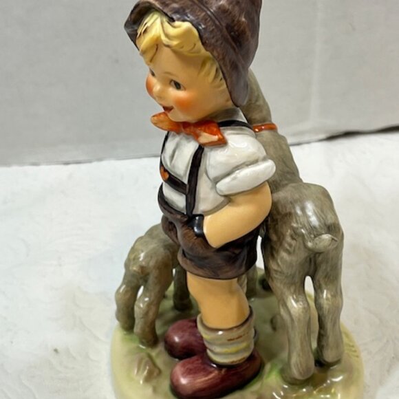 Vintage Goebel Hummel "Little Goat Herder" Boy w/Goats  Figurine #1689 - Picture 4 of 16